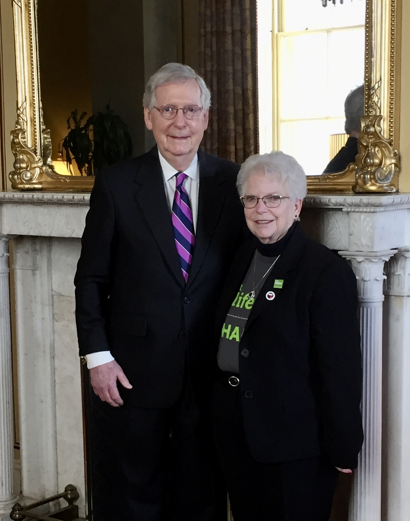 Irene and Senator Mitch McConnell